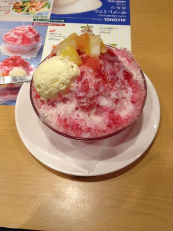 Strawberry ice