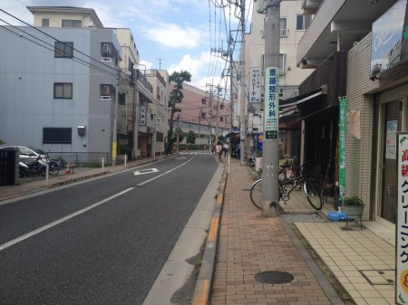 The road leading to Toei's headquarters building.